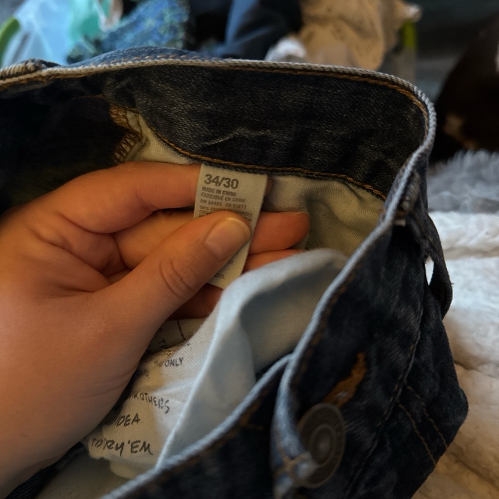 American Eagle Outfitters Blue Straight Leg Jeans